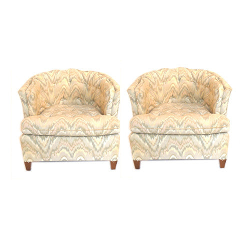 Antique best sale barrel chairs